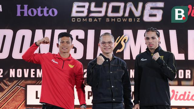 Foto: Api Rivalitas Indonesia vs Malaysia Kian Membara, Harimau Malaya Siap Tuntaskan Dendam di Byon Combat Showbiz Vol. 6