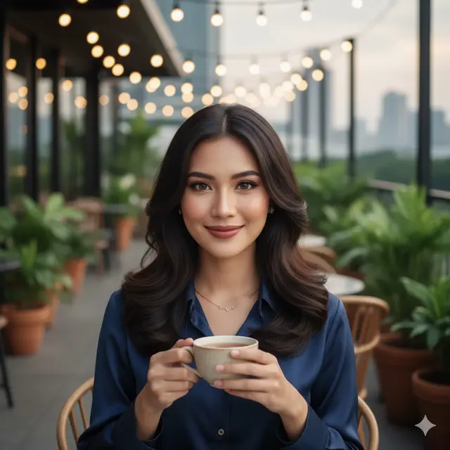 Rambut Wanita Panjang Layer (Foto: Gemini AI)