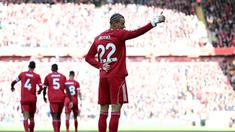 Liverpool berhasil memetik poin penuh setelah pesta gol ke gawang West Ham dalam laga lanjutan Liga Inggris 2025/2026 di Anfield, Sabtu (28/02/2026) waktu setempat. (AFP/Paul Ellis)