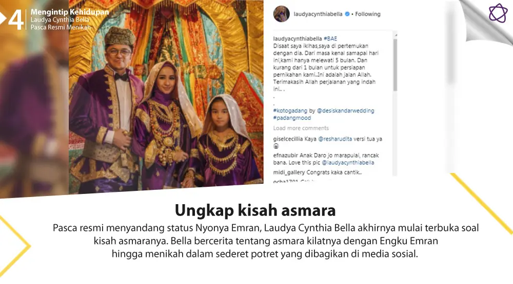 Mengintip Kehidupan Laudya Cynthia Bella Pasca Resmi Menikah. (Foto: Instagram/laudyacynthiabella, Desain: Nurman Abdul Hakim/Bintang.com)