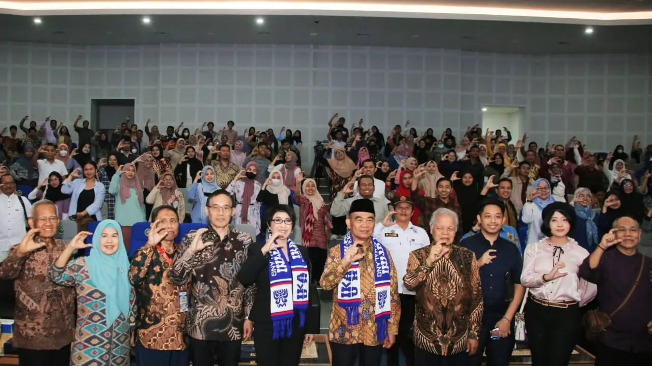 Menteri Koordinator Bidang Pembangunan Manusia dan Kebudayaan (Menko PMK) Muhadjir Effendy Seminar Nasional di Universitas Nasional Malang. (Istimewa)