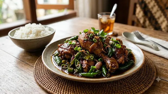 Resep Ayam Kecap Cabai Hijau ala Warung Rumahan