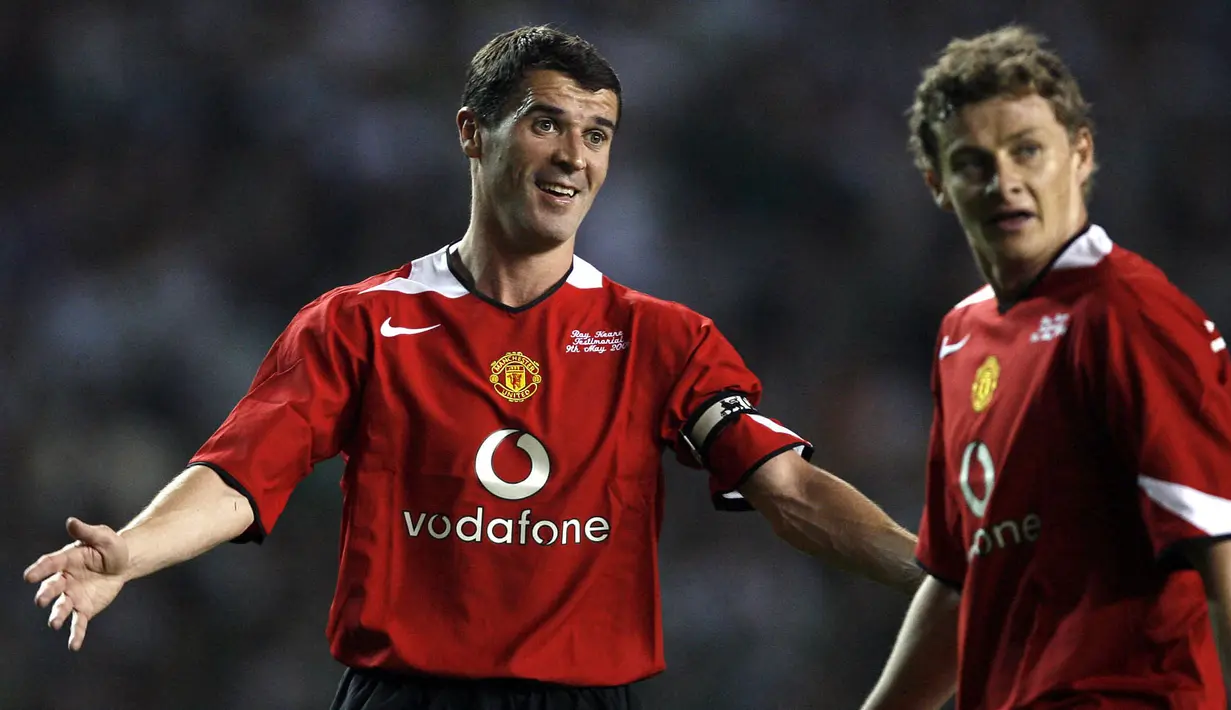 <p>Roy Keane, yang saat ini menjadi pakar olahraga, pernah disebut sebagai salah satu gelandang terhebat di generasinya. Tujuh gelar liga yang diraih pria Irlandia bersama MU tersebut, membuatnya menjadi salah satu pemain paling berprestasi sepanjang masa. (AFP/Andrew Yates)</p>