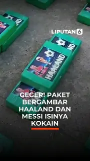 Geger! Paket Bergambar Haaland dan Messi Isinya Kokain