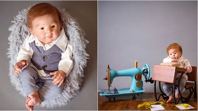 6 Potret Newborn Photoshoot 'Anak' Ivan Gunawan, Bertema Desainer