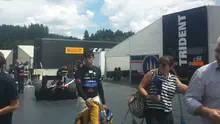 Pebalap Trident, Philo Paz Armand, seusai sesi latihan bebas di GP2 Austria, Jumat (1/7/2016). (Bola.com/Reza Khomaini)