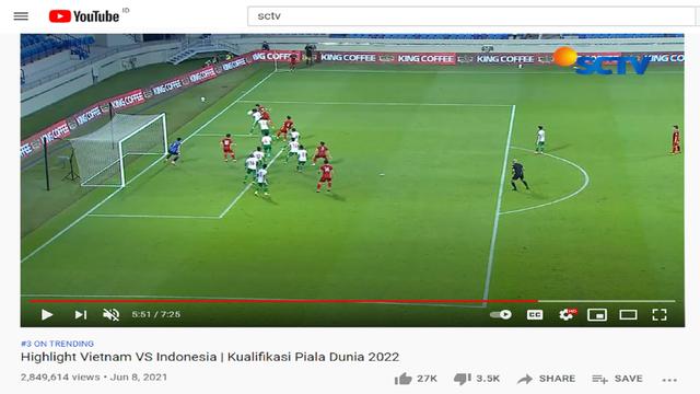 Gol ketiga Timnas Vietnam ke gawang Timnas Indonesia di Kualifikasi Piala Dunia 2022 berbau offside.
