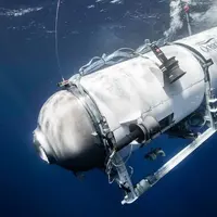 Kapal selam Titan yang bawa penumpang miliarder untuk melihat bangkai kapal Titanic hilang di Samudra Atlantik. [Foto: Twitter/astrobiology].