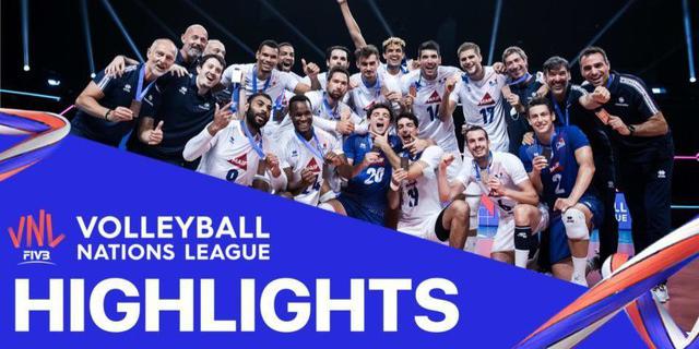 VIDEO: Melihat Laga Seru Antara Tim Putra Prancis Melawan Slovenia dalam Grand Final Volleyball Nations League