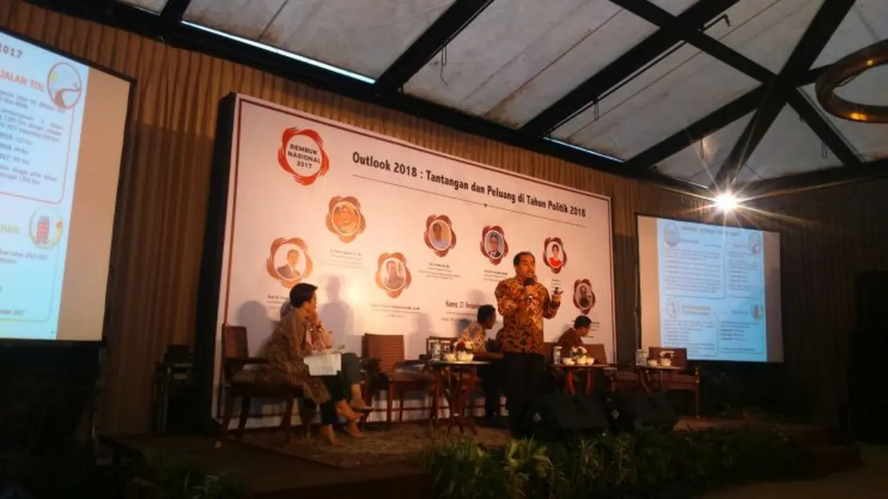 Acara 'Rembuk Nasional 2017, Outlook 2018: Tantangan dan Peluang di Tahun Politik 2018', Kamis (21/12/2017).