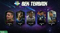 Liga 1 Bek Terbaik 2018 (Bola.com/Adreanus Titus)