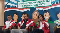 Konferensi Pers Rekrutmen Mitra Digital: Menjadi Pengusaha UMKM Bersama Grab OVO, di Smesco Indonesia, Jakarta, Selasa (17/6/2025). (Foto: Liputan6.com/Arief RH)