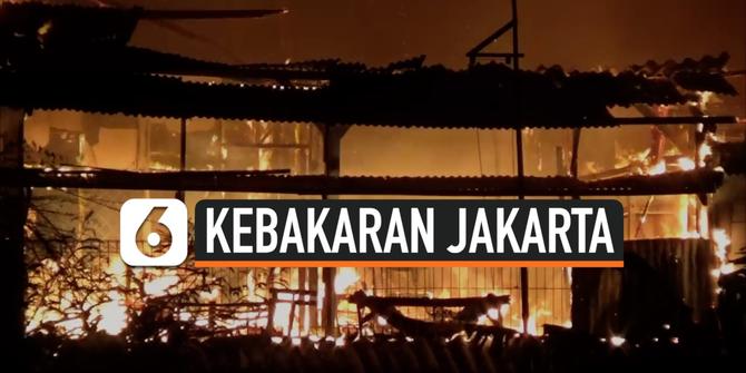 VIDEO: Ledakan Kompor Hanguskan Belasan Rumah Kontrakan