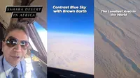 Pilot Rekam Penampakan Gurun Sahara, Disebut Tempat Tersepi di Dunia dan Mirip Planet Mars (Tangkapan Layar Instagram/captainruud)