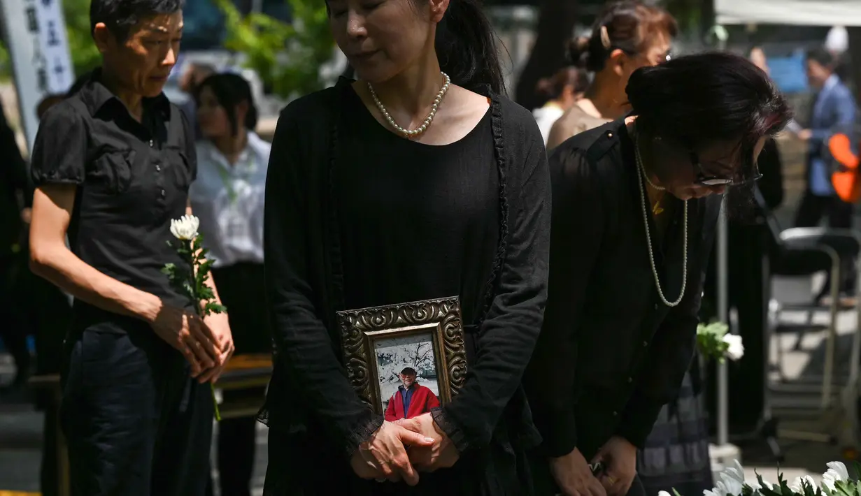 Tahun ini, dunia memperingati 80 tahun serangan bom atom di Hiroshima dan Nagasaki. (Richard A. Brooks/AFP)