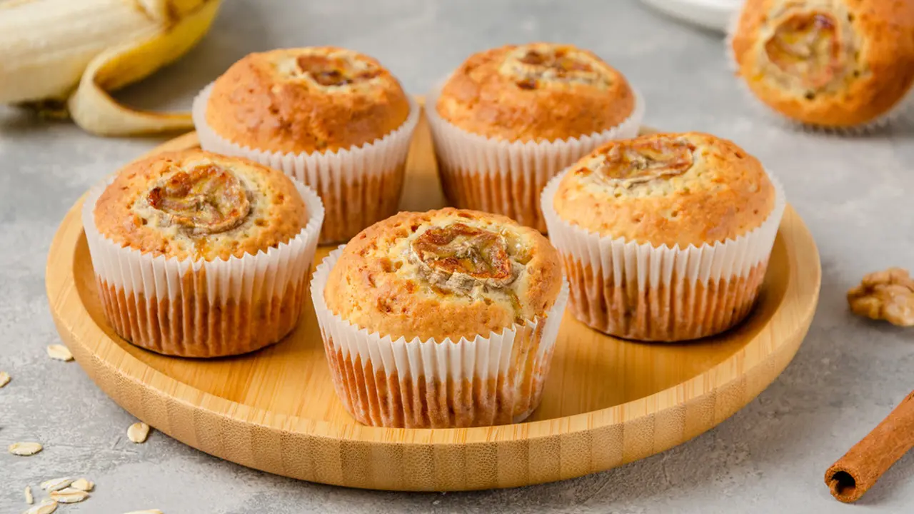 muffin banana pisang oats oatmeal