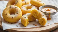Resep Donat Labu Kuning Super Lembut, Fluffy & Warna Cantik Alami