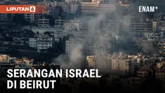 DUA GADIS KECIL DISELAMATKAN SETELAH SERANGAN UDARA ISRAEL DI BEIRUT