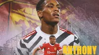 Manchester United - Anthony Martial (Bola.com/Adreanus Titus)