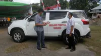 MU-X 4x4 yang merupakan SUV andalan Isuzu disulap menjadi ambulans. (ist)