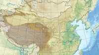 Wilayah terdampak gempa hebat di Shaanxi dan Shanxi, Tiongkok (Wikipedia)