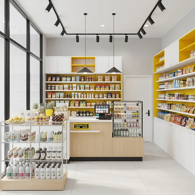 Desain Warung Modern di Rumah Sempit (Image by Gemini AI)