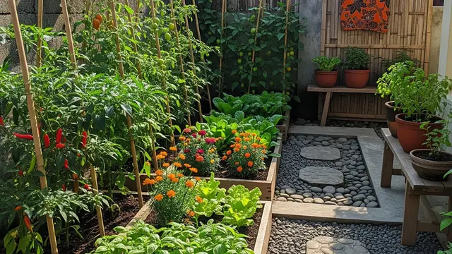 Ilustrasi Kebun Sayur.