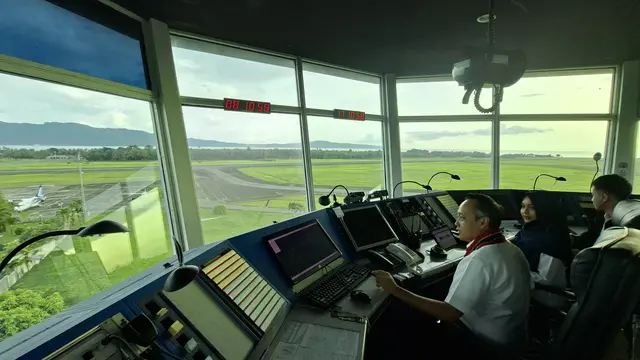 Airnav Indonesia Cabang Ambon. (Liputan6.com/Pramita)