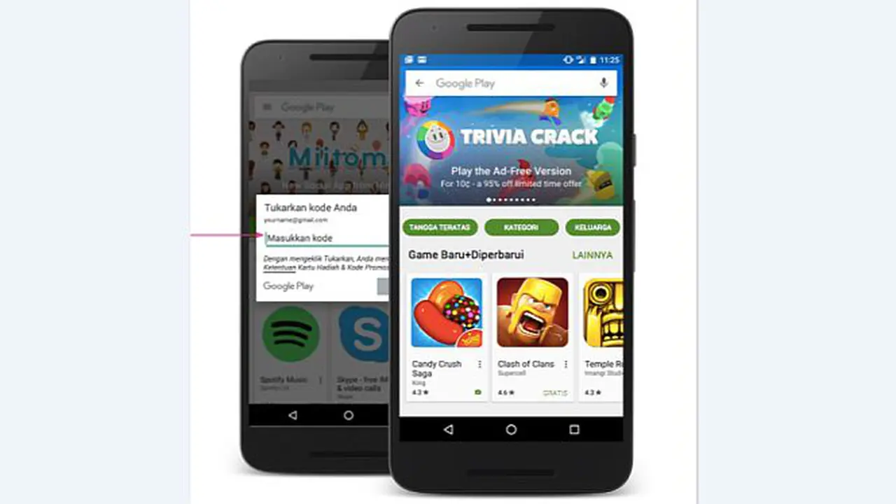 Resmi Meluncur, Kode Voucher Google Play Dijual di Indomaret
