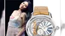 Penyanyi kelahiran 29 April 1974 ini tampak mengenakan jam tangan merek Audemars Piguet seri Millenary Ladies. Jam ini seharga Rp 438 juta. (Foto: instagram.com/fashion.anggun)