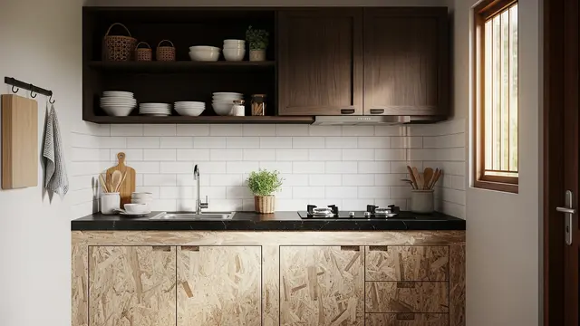 Desain Kitchen Set Kecil Murah Budget 10 Juta/ Ilustrasi AI