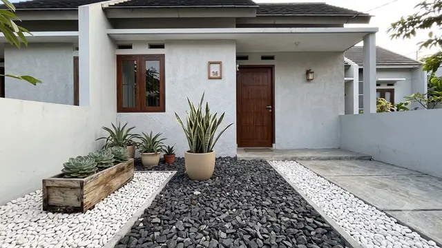 Taman Kering Bergaya Japandi