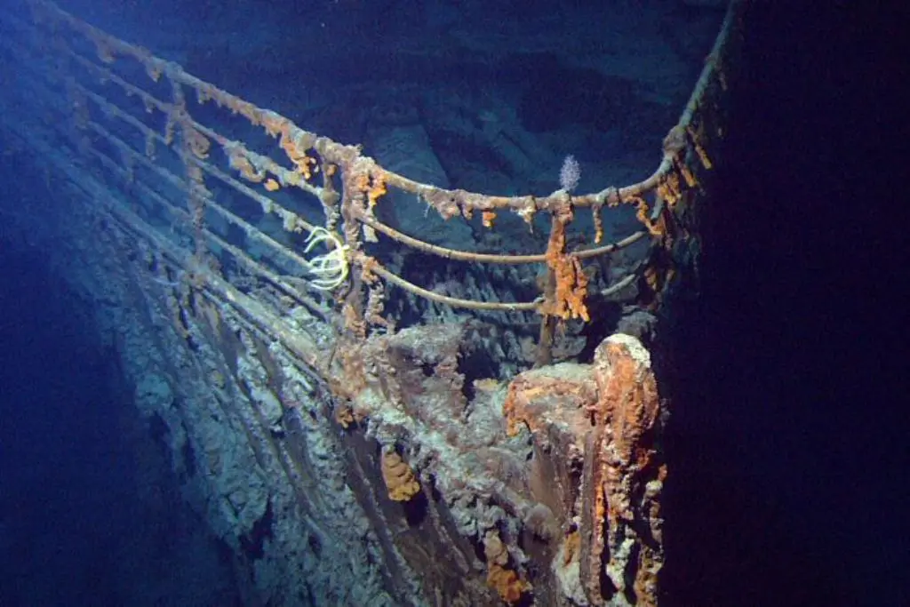 Bangkai kapal Titanic di dasar Laut Atlantik (Wikipedia)