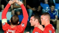 Timnas Inggris rayakan gol ke gawang San Marino (Reuters)