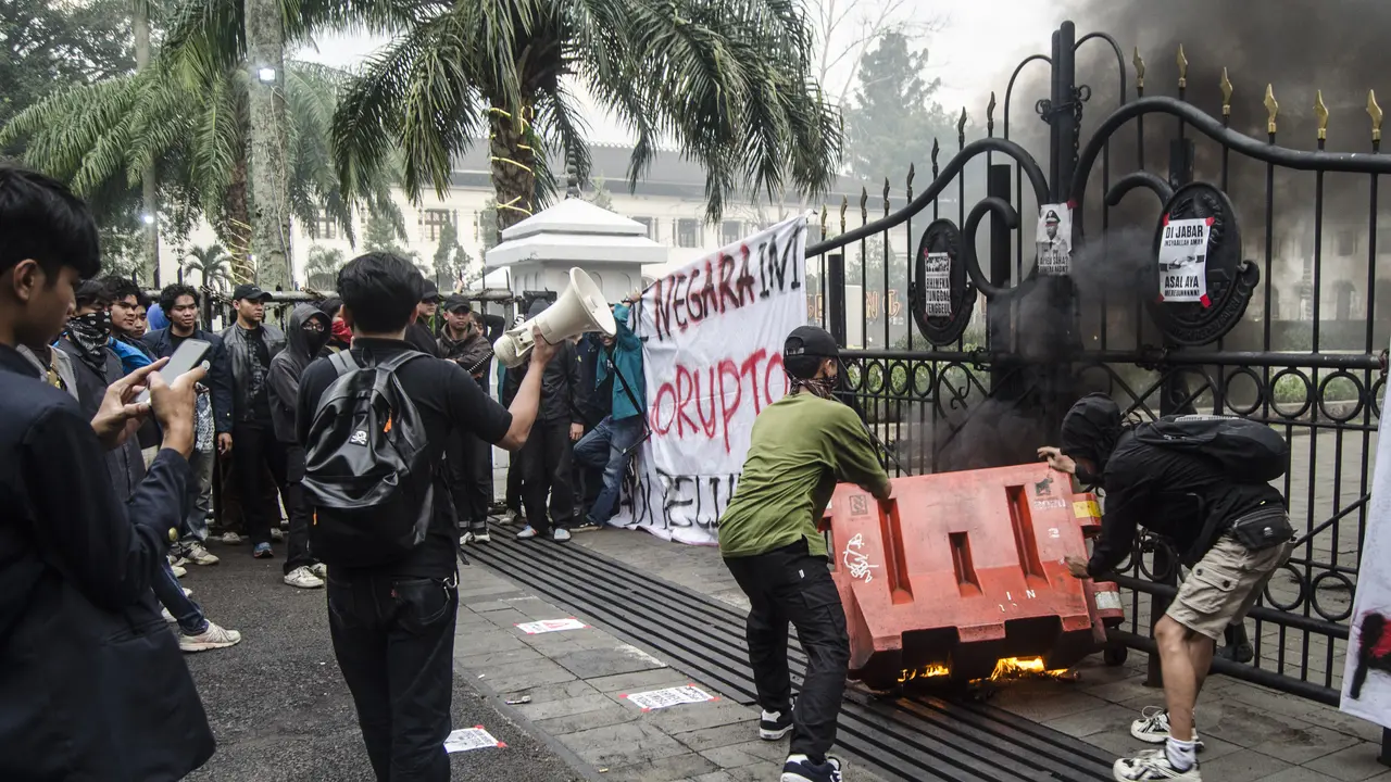 demo, mahasiswa bandung