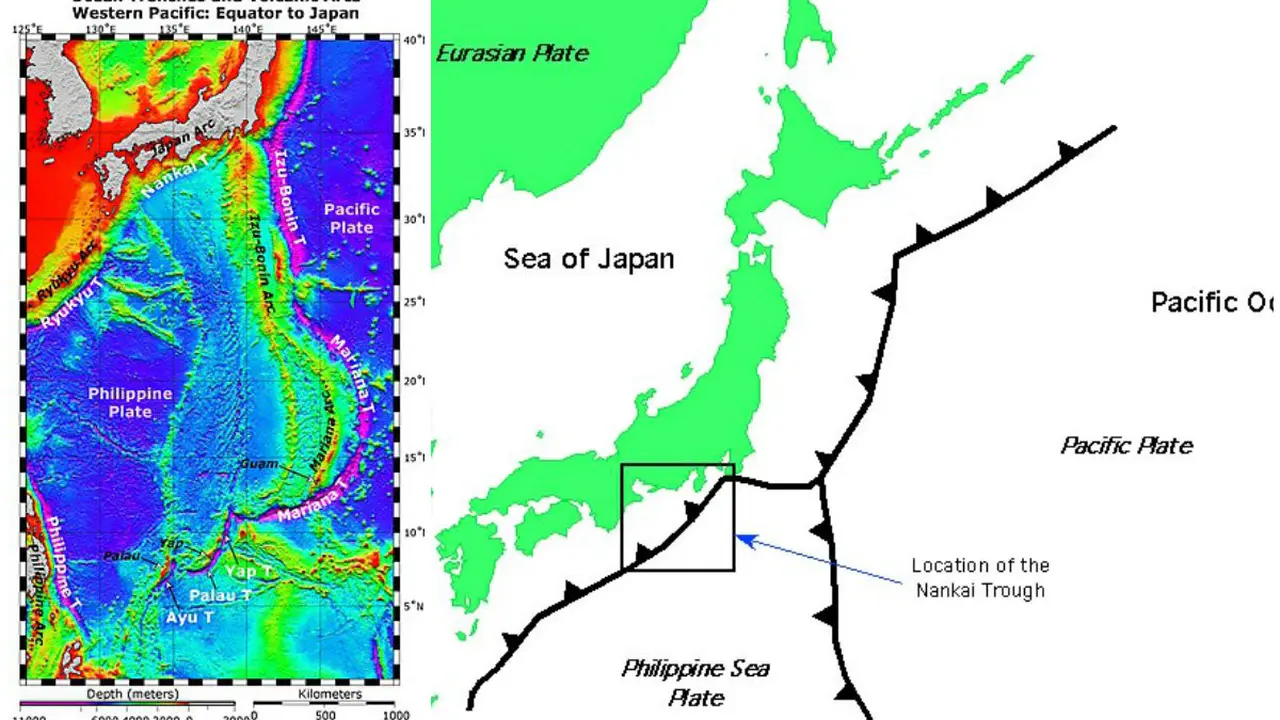 Gempa besar diperkirakan bisa terjadi di sepanjang Patahan Nankai Jepang