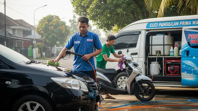 Jasa Cuci Motor/Mobil Panggilan/Gemini AI