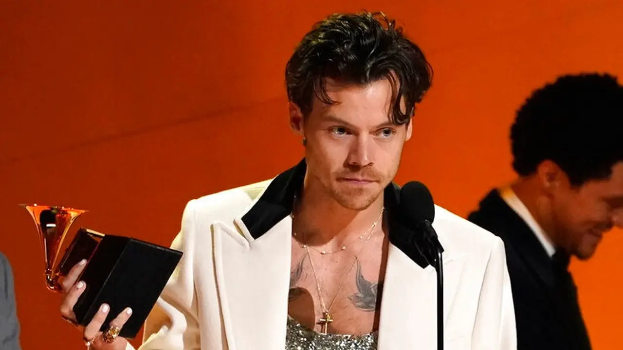 Harry Styles menang kategori Album of the Year di ajang Grammy Awards 2023. (Foto: Dok. AP Photo/Chris Pizzello)