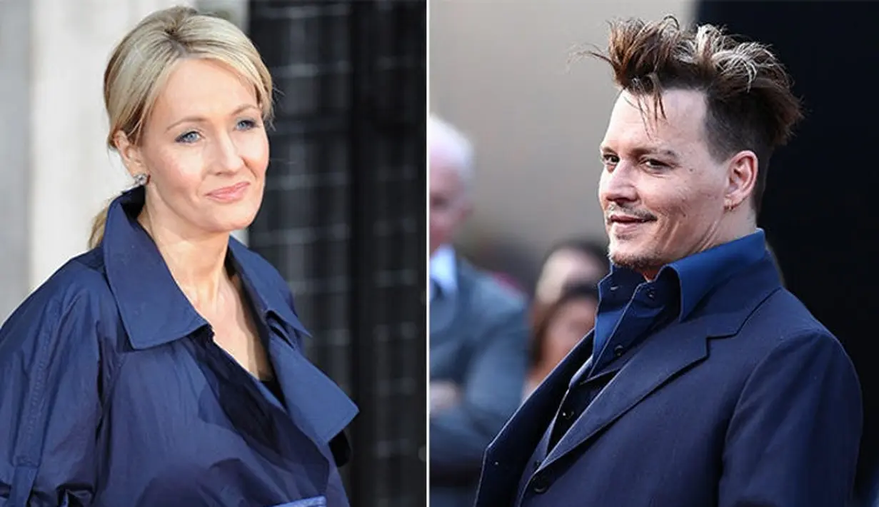 Gara-gara memilih Johnny Depp untuk bermain di film Fantastic Beasts sebagai Grindelwald, J.K Rowling mendapat kecaman dari fansnya. (Rex/Shutterstock/EliteDaily)