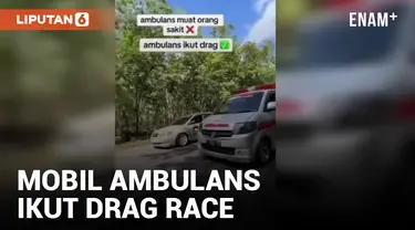 Viral Mobil Ambulans Dipakai Drag Race, Ini Kata Kadinkes