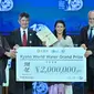 Koordinator Youth Sanitation Concern Iffah Rachmi menerima penghargaan Kyoto World Water Grand Prize 2024. (Foto: Istimewa)