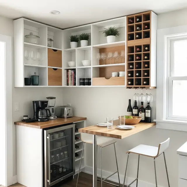 Mini Bar Dapur Minimalis (AI Generated)