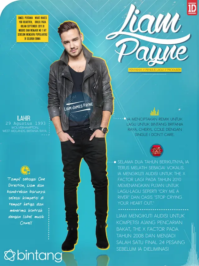 [Bintang] Music Bio Liam One Direction