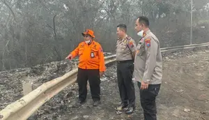Kondisi Kebakaran TPA Supit Urang Malang Hari Kelima