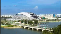 Profil National Stadium Singapura, Tempat Pertandingan Piala AFF 2021 yang Atapnya Bisa Ditutup. (dok.Instagram @sgsportshub/https://www.instagram.com/p/CSwHfTOj09e/Henry)