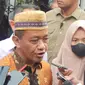 Menteri Energi dan Sumber Daya Mineral (ESDM) Bahlil Lahadalia saat melayat Faisal Basri di kediamannya, kawasan Tebet, Jakarta Selatan, Kamis (5/9/2024). (Tim News).