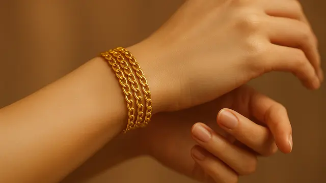 Tren Gelang Emas 24 Karat Desain Minimalis