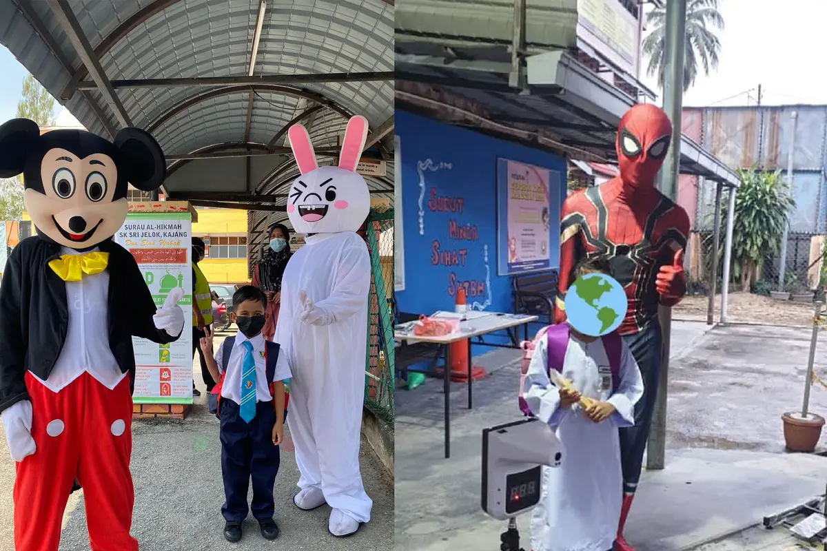 Kreatif, 7 Potret Maskot Untuk Sambut Anak Sekolah di Malaysia