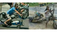 9 Potret Motor Modifikasi Paling Nyeleneh, Dijamin Ketawa Geli