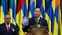 AHY meraih gelar doktor usai menyelesaikan pendidikan 3 tahun 2 bulan. Ia lulus dengan predikat cumlaude dalam sidang ujian terbuka. (Dok Instagram AHY)